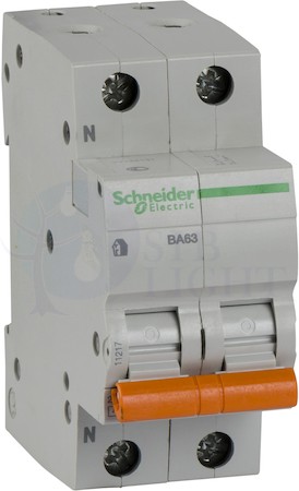 Автомат 1P+N 40А Домовой (4.5 кА, C) Schneider Electric 11217