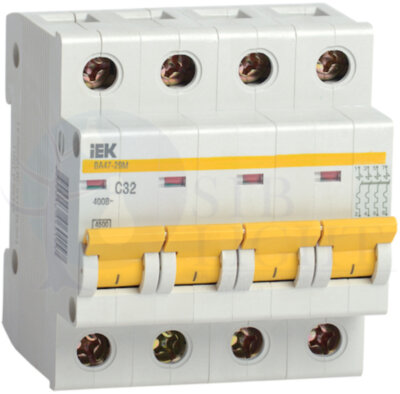 Авт. выкл. ВА47-29М 4P 2A 4,5кА х-ка D ИЭК