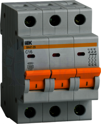 Автомат 3P 13А ВА47-29 (4.5 кА, C) IEK MVA20-3-013-C