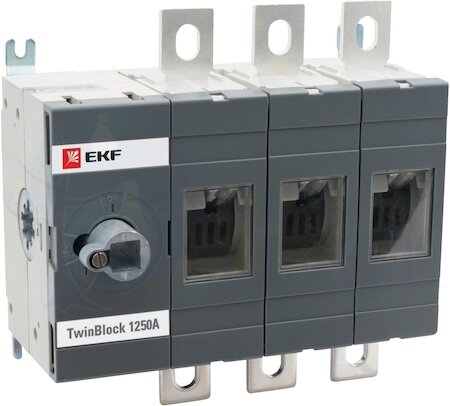 Рубильник 1250A 3P без рукоятки управления TwinBlock PROxima EKF tb-s-1250-3p