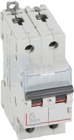Автомат 2P 1А DX3 (10 кА, C) Legrand 407792