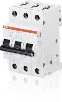 Автомат 3P 63А S200 (6 кА, K) ABB 2CDS253001R0607