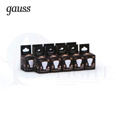 Лампа Gauss LED MR11 GU4 3W 290lm 2700K 1/10/100