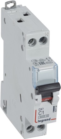 Автоматический выключатель 1+N полюс, 1А, C, 10 кА Legrand 407734