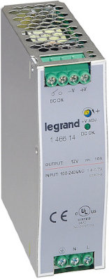 1-фазный Импульсный источник питания 12В 120Вт 10A Legrand 146614