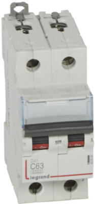 Автомат 2P 63А DX3 (10 кА, C) Legrand 407806