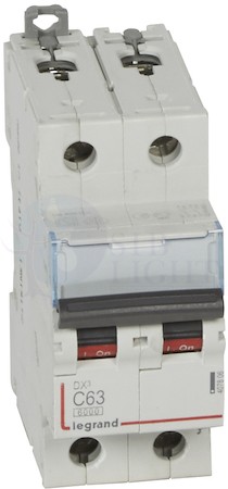 Автомат 2P 63А DX3 (10 кА, C) Legrand 407806