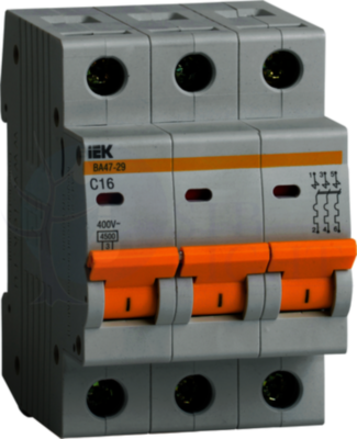 Автомат 3P 3А ВА47-29 (4.5 кА, D) IEK MVA20-3-003-D