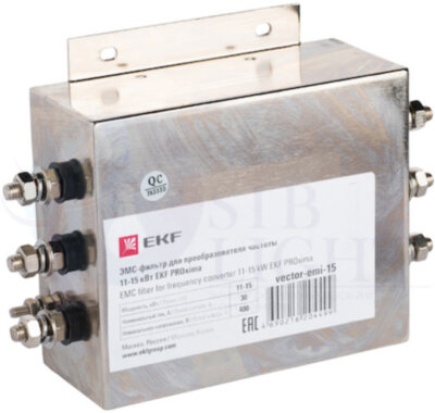 ЭМС-фильтры для преобразователя частоты 11-15 кВт EKF vector-emi-15