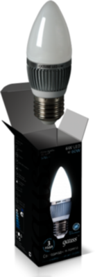 Лампа Gauss LED Candle 6W E27 4100K 1/10/100