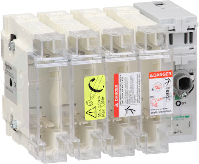 КОРП. ВКЛ-РАЗ-ПРЕДОХ.4P.22X58.100A Schneider Electric GS2J4