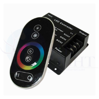 RGB Led Touch контроллер LS с сенсорным пультом 12-24V600-TOUCH 24А