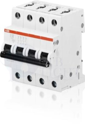 Автомат 4P 10А S200 (6 кА, C) ABB 2CDS254001R0104