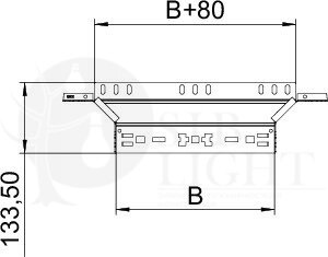 RAAM 110 FT Т-образное/крестовое соединение 110x100 OBO Bettermann 6041940