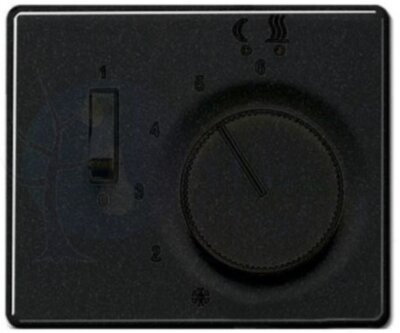 SL 500 Черный Накладка регулятора теплого пола(мех.FTR231U) JUNG SLFTR231PLSW