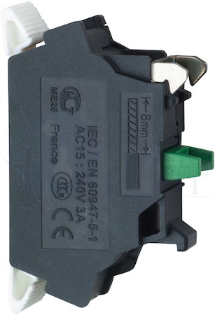 БЛОК-КОНТАКТ 1НО ПРУЖИННЫЙ ЗАЖИМ Schneider Electric ZBE1015