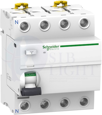 Выключатель дифференциального тока iID 4 полюса, 80А, тип - AC, 30 мА Schneider Electric A9R11480