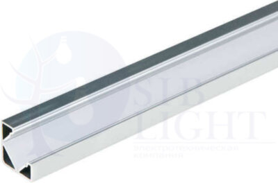 UFE-A03 SILVER 200 POLYBAG Накладной профиль для светодиодной ленты, анодированный алюминий. Длина 200 см. ТМ Uniel Uniel UL-00000597