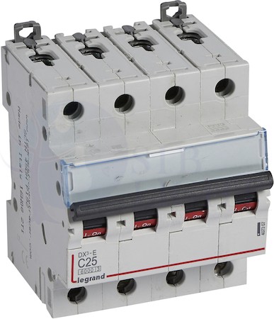 Автомат 4P 25А DX3-E (6 кА, C) Legrand 407307