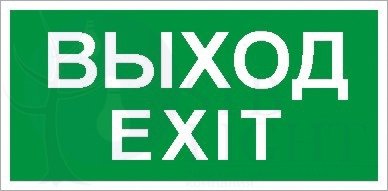 ПЭУ 011 «Выход/Exit» 210х105 Световые технологии 2501002340