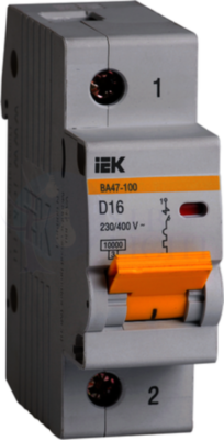 Автомат 1P 32А ВА47-100 (10 кА, D) IEK MVA40-1-032-D