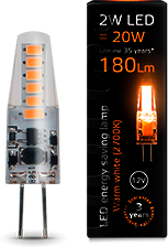 Лампа LED G4 2W 12V 2700K Gauss 207707102