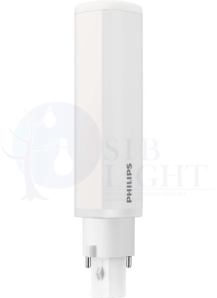 Светодиодная лампа Philips G24d2 6,5W = 13W теплый свет EyeComfort арт. 929001201402