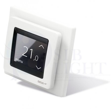 Touch Полярно-Белый Терморегулятор с комбинацией датчиков 16А DEVI 140F1071