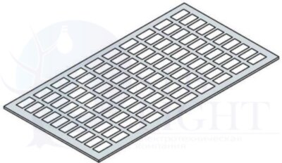 Держатель маркировки 18 DIN-модулей L=325 (20шт) ABB EH2118