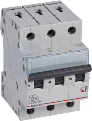 Автомат 3P 10А TX3 (10 кА, B) Legrand 403998
