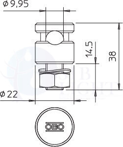 Клемма крепежная для проволоки OBO Bettermann 5304176