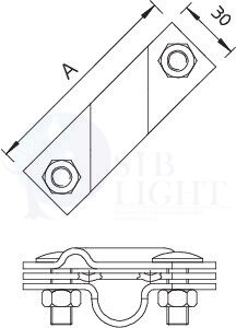 Соединитель стержня заземления и проволоки OBO Bettermann 5001633