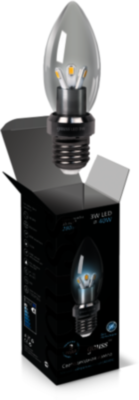 Лампа Gauss LED Candle Crystal clear 3W E27 4100K 1/10/100