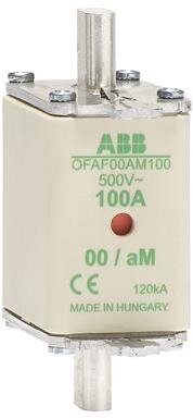 Предохранитель OFAF00aM125 125A тип аМ размер00, до 500В ABB 1SCA022697R3070