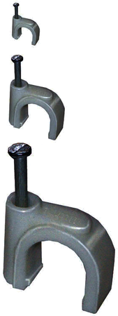 Скоба 4мм круглая пластиковая (100шт) IEK USK11-04-100