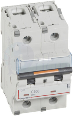 Автомат 2P 100А DX3 (25 кА, C) Legrand 409776