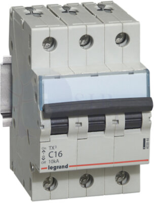 Автомат 3P 10А TX3 (10 кА, C) Legrand 403942