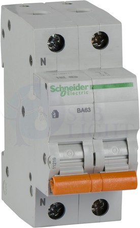 Автомат 1P+N 63А Домовой (4.5 кА, C) Schneider Electric 11219