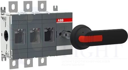 Рубильник OT400E30P до 400А 3-полюсный ABB 1SCA022727R4350