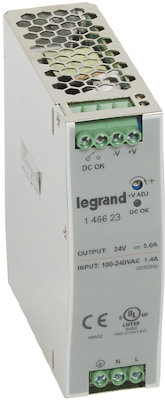 1-фазный Импульсный источник питания 24В 120Вт 5A Legrand 146623