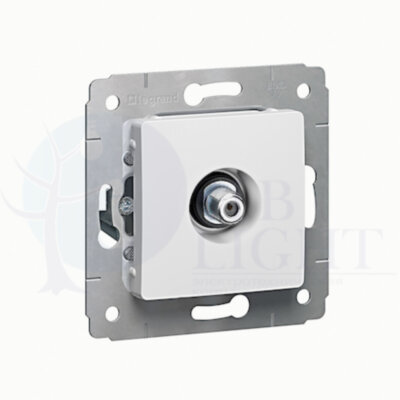 Розетка телевизионная Cariva (TV, под рамку, с/у, 1.5 дБ, белый) Legrand 773699