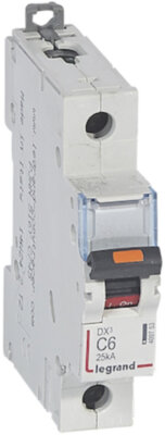 Автомат 1P 6А DX3 (25 кА, C) Legrand 409753