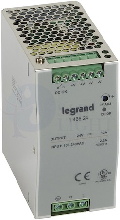 1-фазный Импульсный источник питания 24В 240Вт 10A Legrand 146624