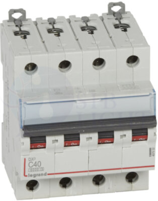 Автомат 4P 40А DX3 (10 кА, C) Legrand 407932
