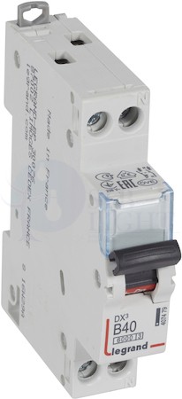 Автоматический выключатель 1+N полюс, 40А, B, 10 кА Legrand 407479