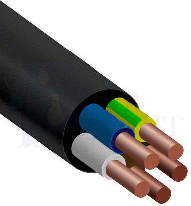 Кабель ВВГнг(A)-LS 5x2.5 N PE ок 0.66 кВ (ТРТС, м) Энергокабель ЭК000013028