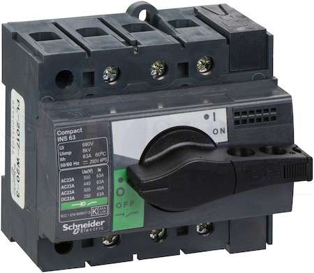 выключатель-разъеденитель INS63 3П Schneider Electric 28902
