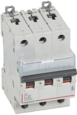 Автомат 3P 32А DX3 (16 кА, C) Legrand 409257
