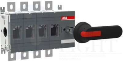 Рубильник OT400E40P до 400А 4-полюсный ABB 1SCA022727R5320