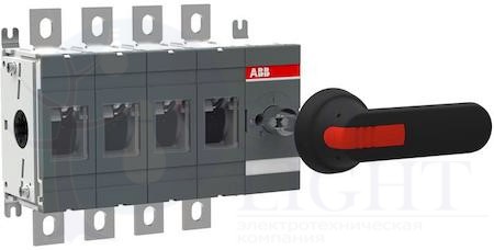 Рубильник OT400E40P до 400А 4-полюсный ABB 1SCA022727R5320